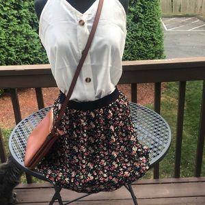 B_envied floral mini skirt
